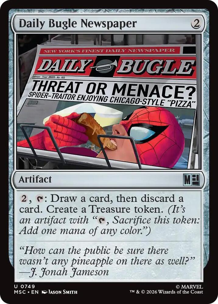 Daily Bugle Newspaper [Commander: Marvel Super Heroes] 749