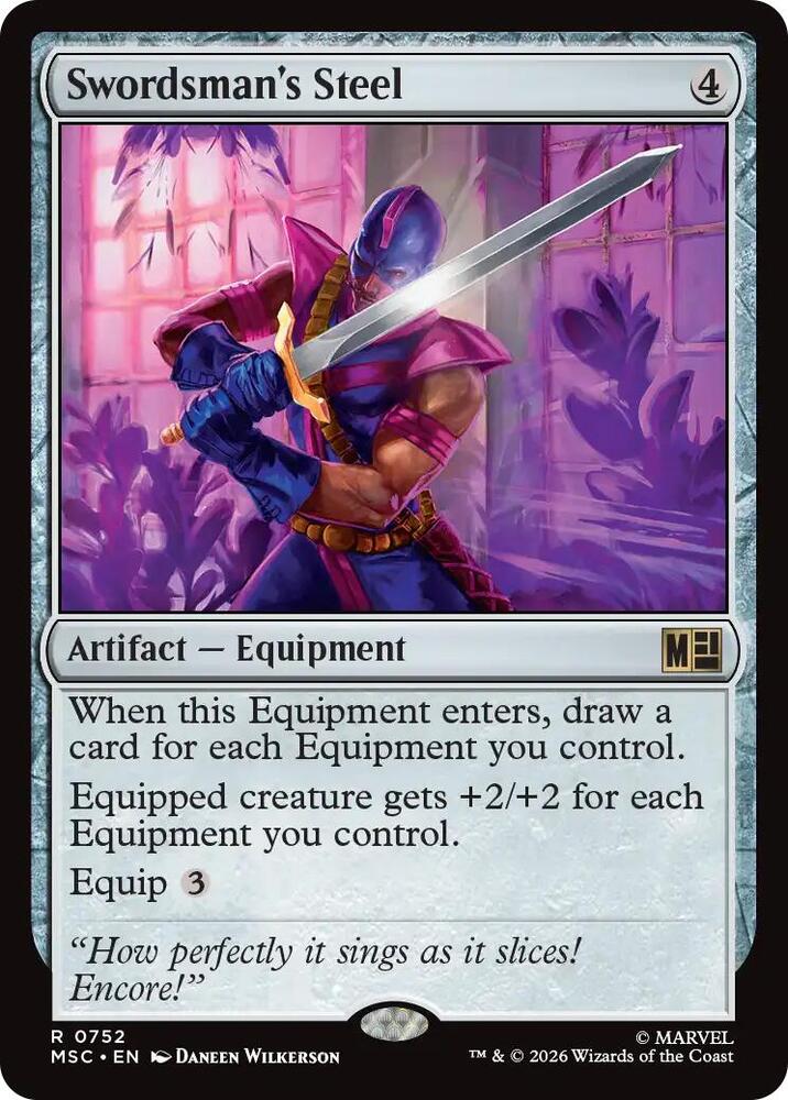 Swordsman's Steel [Commander: Marvel Super Heroes] 752