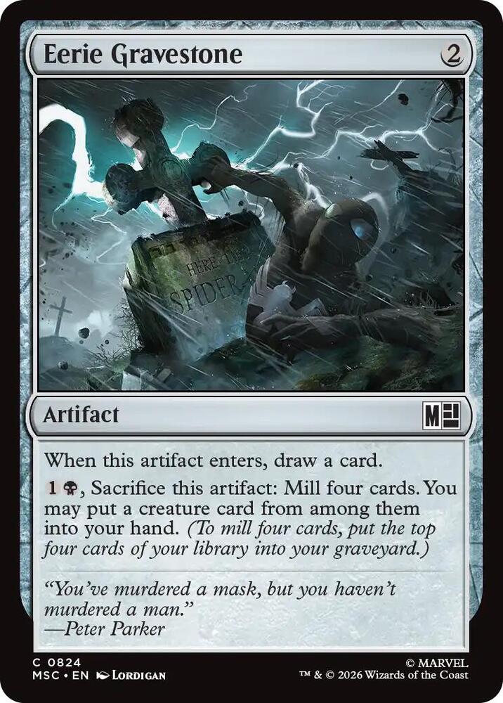 Eerie Gravestone [Commander: Marvel Super Heroes] 824