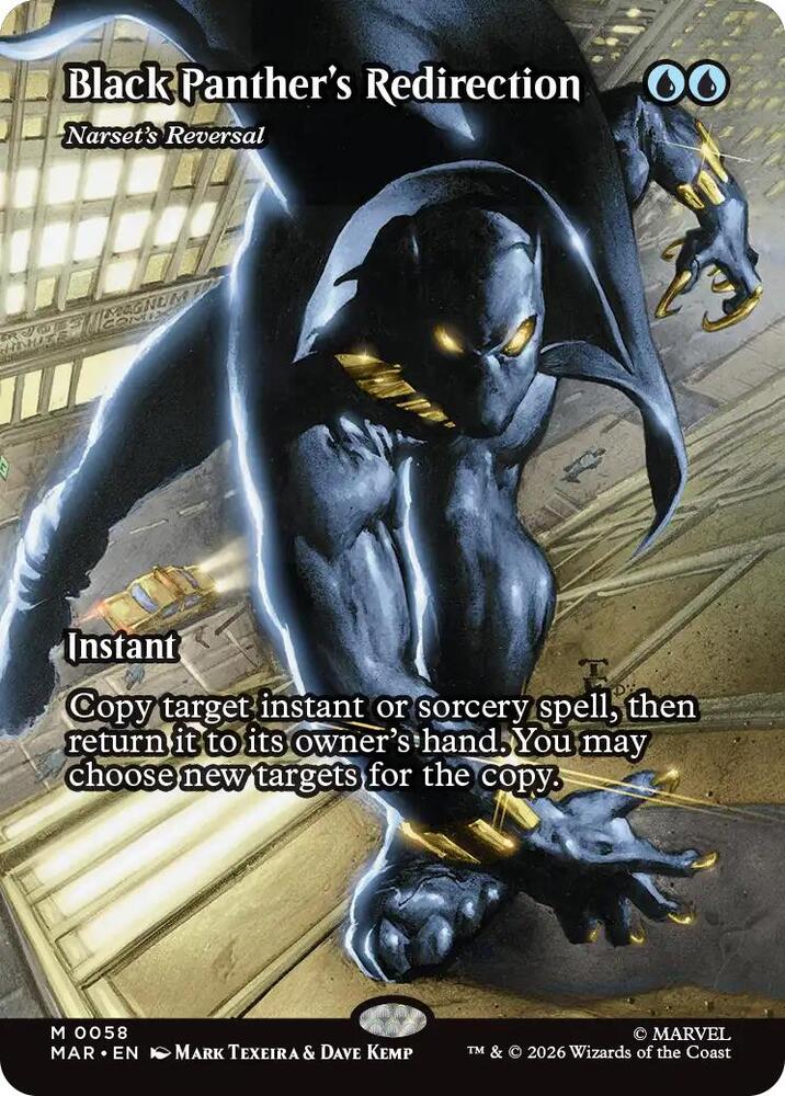 Black Panther's Redirection - Narset's Reversal (Borderless) [Marvel Universe Eternal-Legal] 58