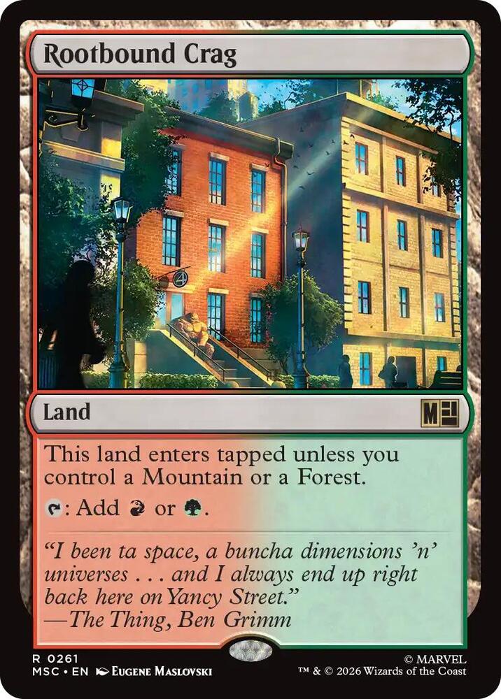 Rootbound Crag (Surge Foil) [Commander: Marvel Super Heroes] 261