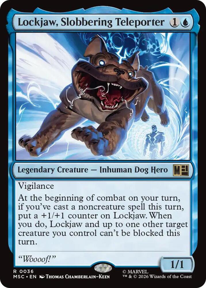 Lockjaw, Slobbering Teleporter (Surge Foil) [Commander: Marvel Super Heroes] 36