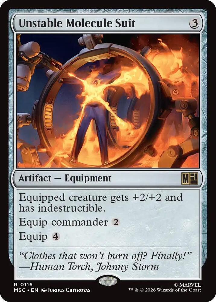 Unstable Molecule Suit (Surge Foil) [Commander: Marvel Super Heroes] 116