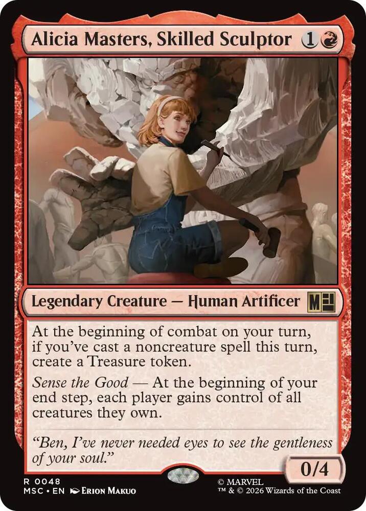 Alicia Masters, Skilled Sculptor [Commander: Marvel Super Heroes] 48