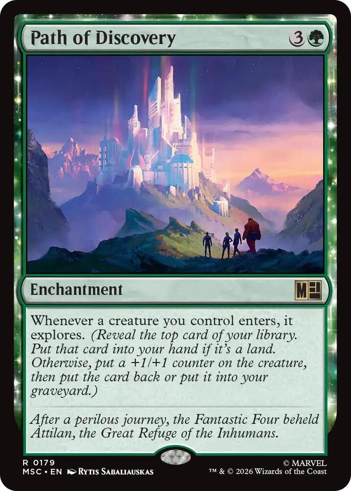 Path of Discovery (Surge Foil) [Commander: Marvel Super Heroes] 179