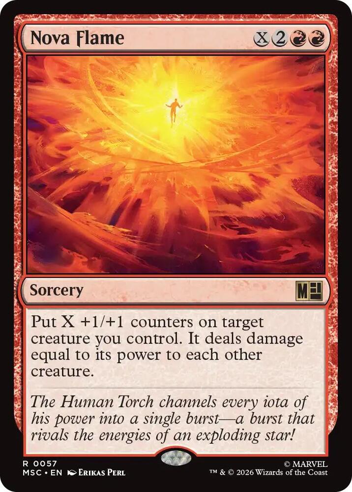 Nova Flame (Surge Foil) [Commander: Marvel Super Heroes] 57