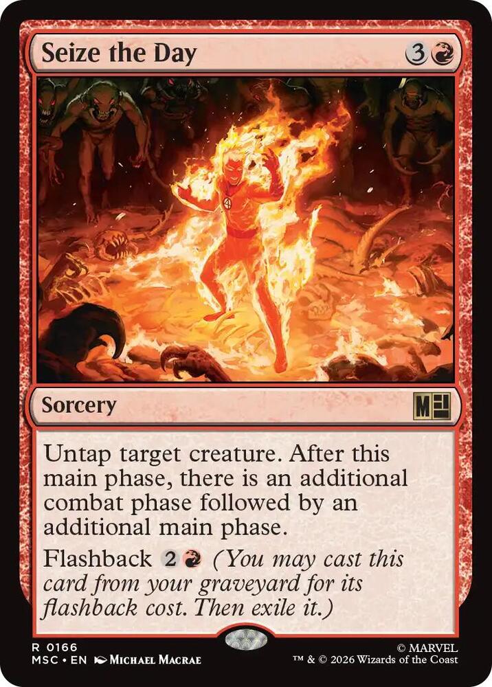 Seize the Day (Surge Foil) [Commander: Marvel Super Heroes] 166