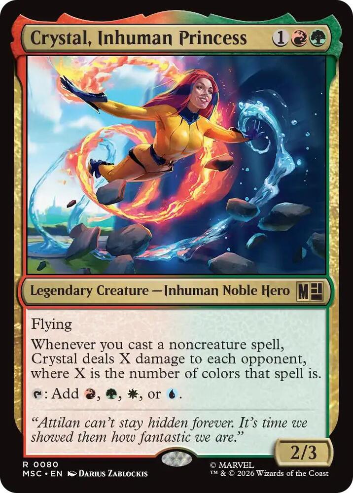 Crystal, Inhuman Princess [Commander: Marvel Super Heroes] 80
