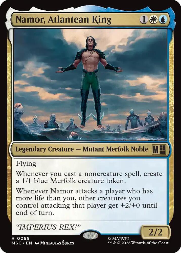 Namor, Atlantean King [Commander: Marvel Super Heroes] 88