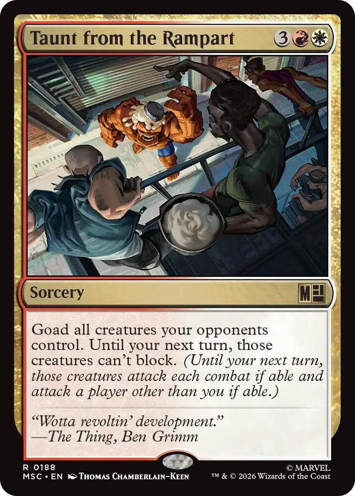 Taunt from the Rampart [Commander: Marvel Super Heroes] 188