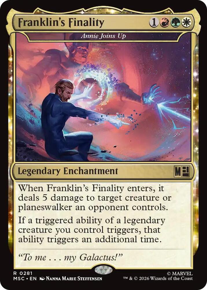 Franklin's Finality - Annie Joins Up (Surge Foil) [Commander: Marvel Super Heroes] 281