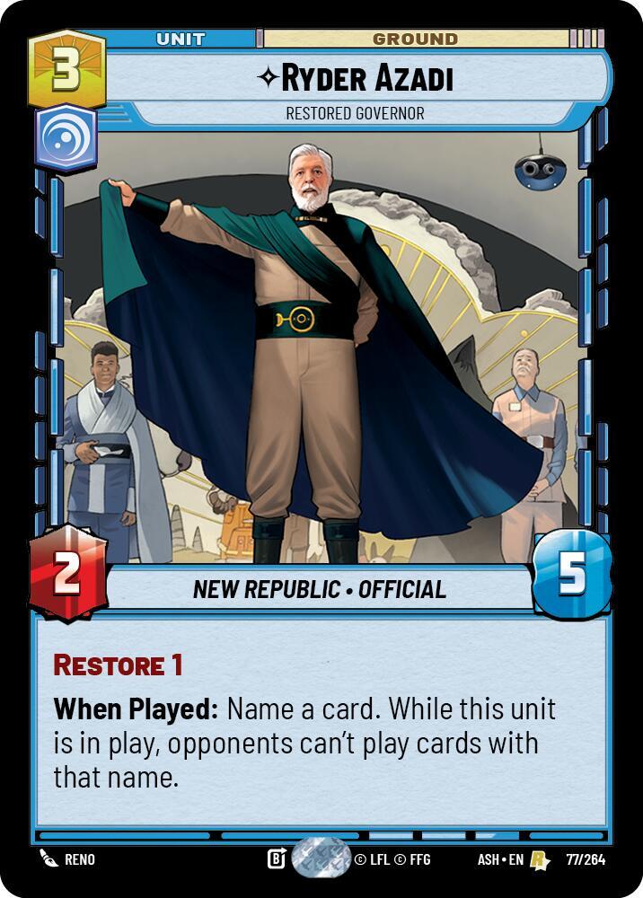 Ryder Azadi - Restored Governor [Ashes of the Empire] 77/264
