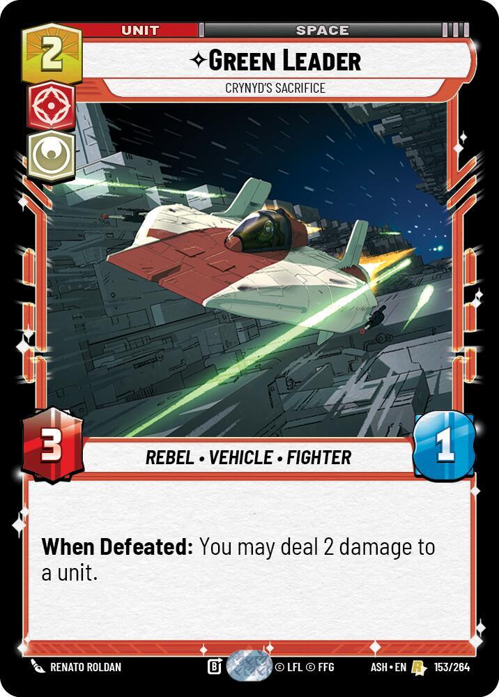 Green Leader - Crynyd's Sacrifice [Ashes of the Empire] 153/264