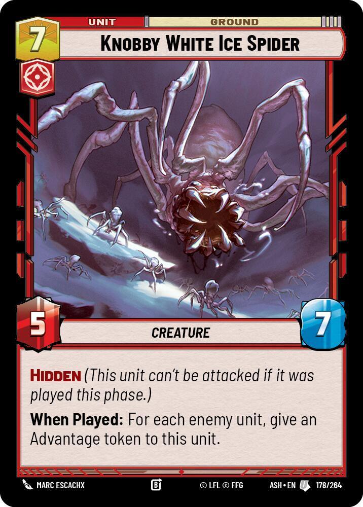 Knobby White Ice Spider [Ashes of the Empire] 178/264