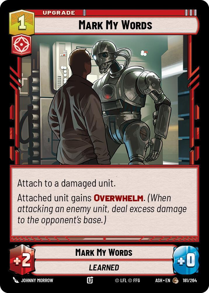 Mark My Words [Ashes of the Empire] 181/264