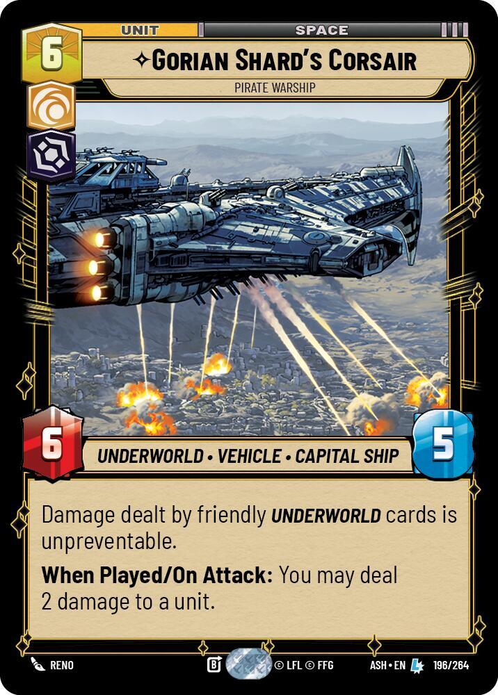 Gorian Shard's Corsair - Pirate Warship [Ashes of the Empire] 196/264