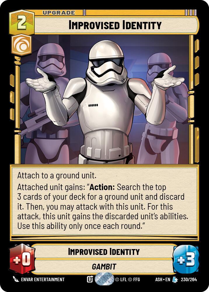 Improvised Identity [Ashes of the Empire] 230/264