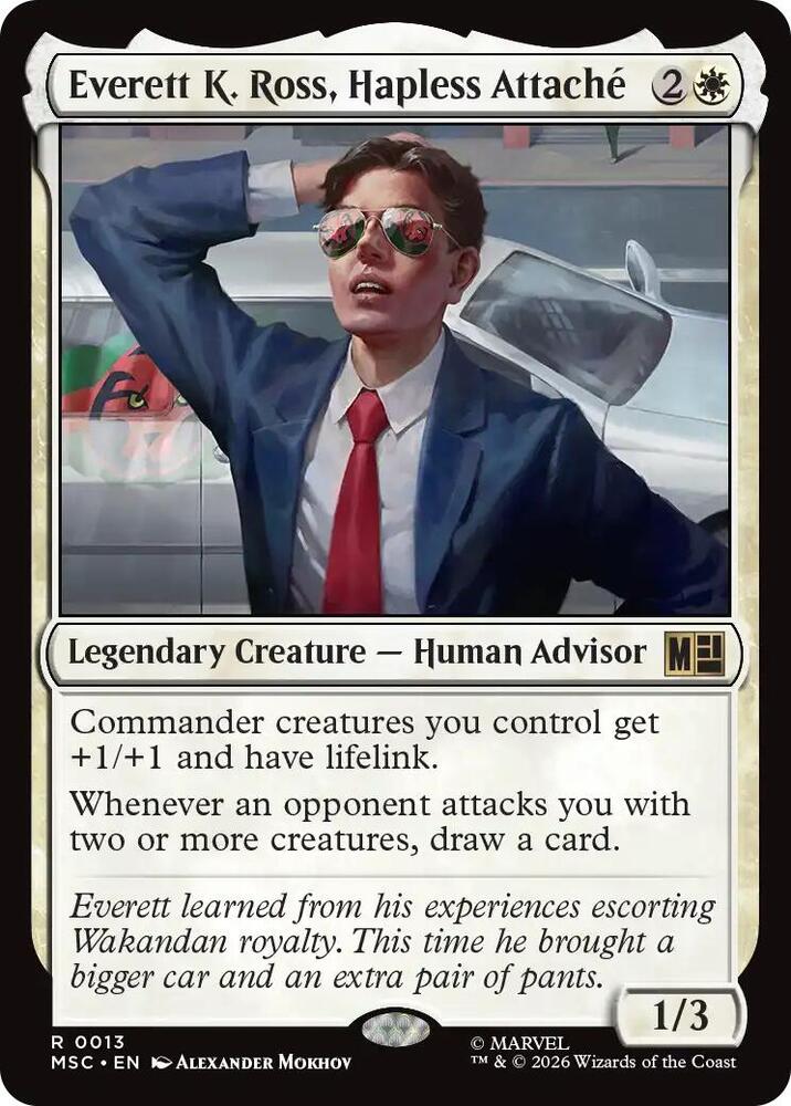 Everett K. Ross, Hapless Attache (Surge Foil) [Commander: Marvel Super Heroes] 13