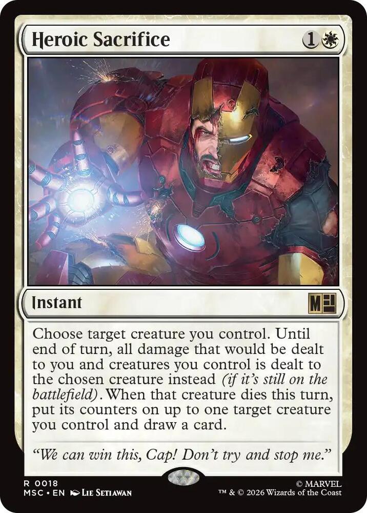 Heroic Sacrifice (Surge Foil) [Commander: Marvel Super Heroes] 18