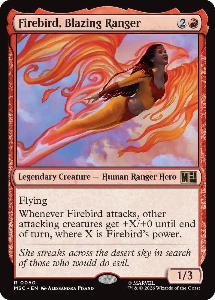 Firebird, Blazing Ranger (Surge Foil) [Commander: Marvel Super Heroes] 50