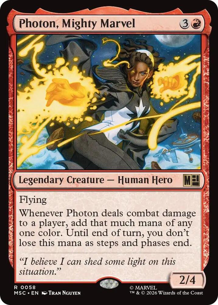 Photon, Mighty Marvel (Surge Foil) [Commander: Marvel Super Heroes] 58