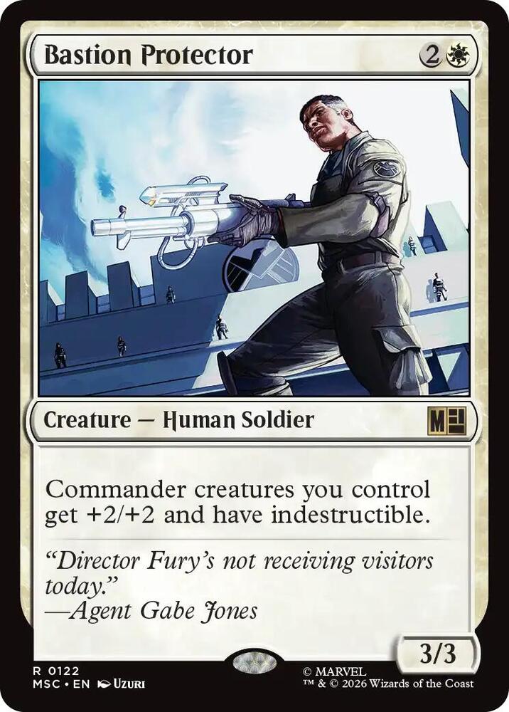 Bastion Protector (Surge Foil) [Commander: Marvel Super Heroes] 122