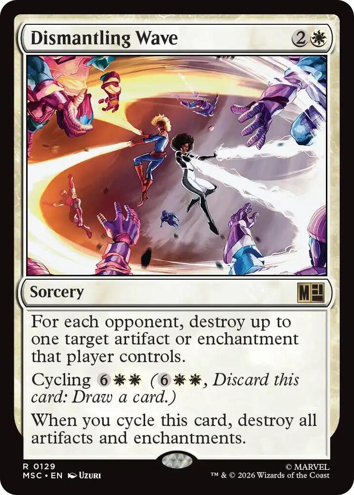 Dismantling Wave (Surge Foil) [Commander: Marvel Super Heroes] 129