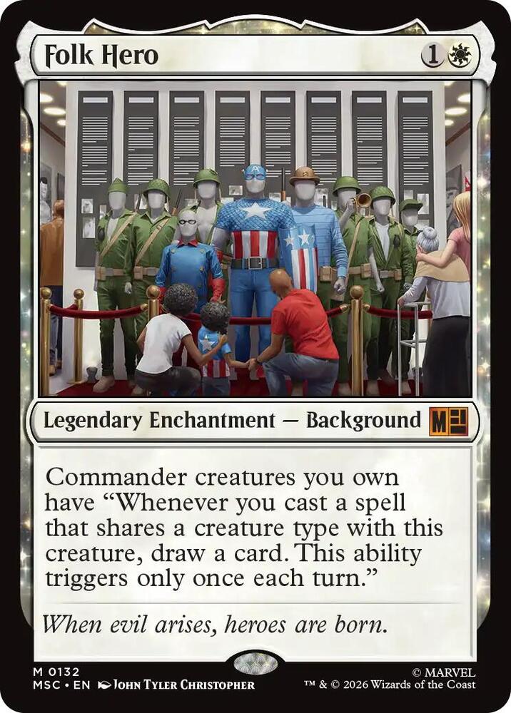 Folk Hero (Surge Foil) [Commander: Marvel Super Heroes] 132