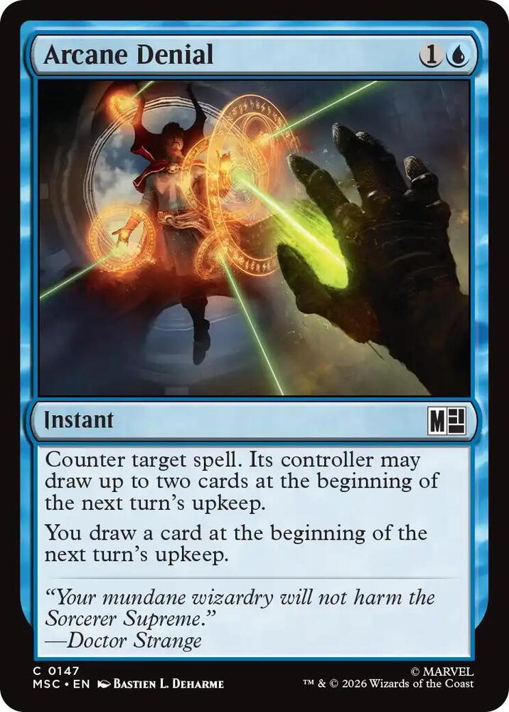 Arcane Denial (Surge Foil) [Commander: Marvel Super Heroes] 147