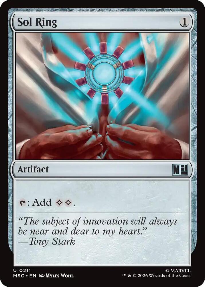 Sol Ring (0211) (Surge Foil) [Commander: Marvel Super Heroes] 211