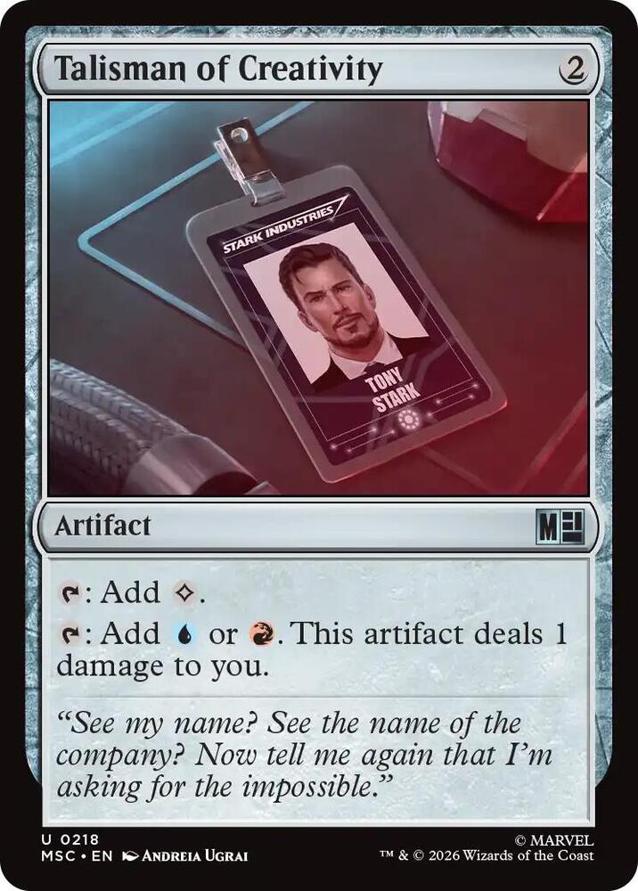 Talisman of Creativity (Surge Foil) [Commander: Marvel Super Heroes] 218