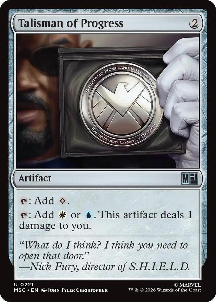 Talisman of Progress (Surge Foil) [Commander: Marvel Super Heroes] 221