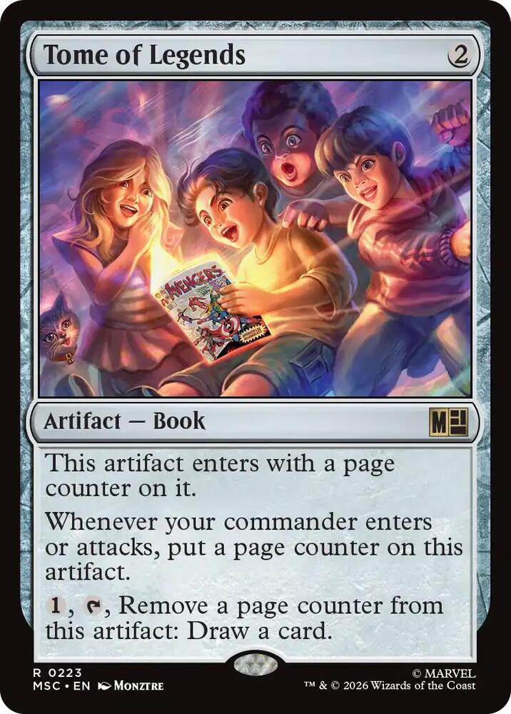 Tome of Legends (Surge Foil) [Commander: Marvel Super Heroes] 223