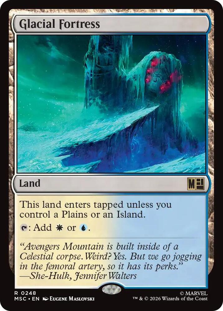 Glacial Fortress (Surge Foil) [Commander: Marvel Super Heroes] 248