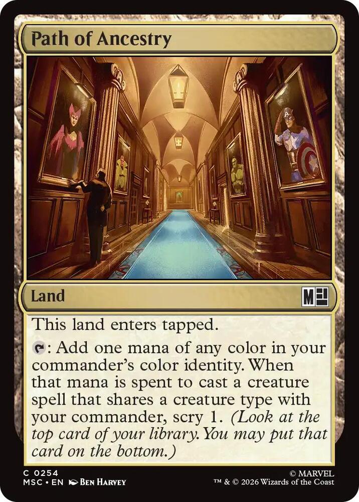 Path of Ancestry (Surge Foil) [Commander: Marvel Super Heroes] 254