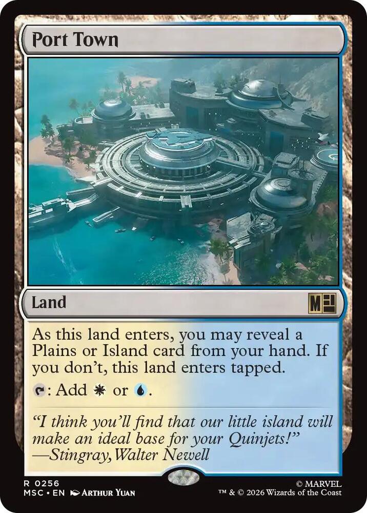 Port Town (Surge Foil) [Commander: Marvel Super Heroes] 256