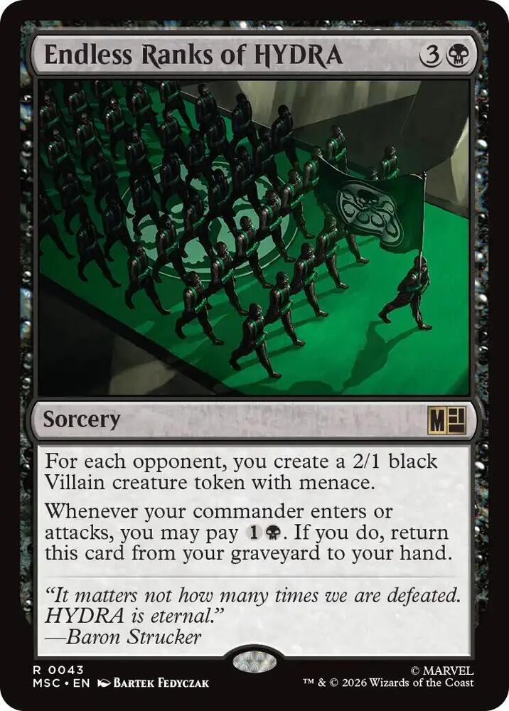 Endless Ranks of HYDRA (Surge Foil) [Commander: Marvel Super Heroes] 43