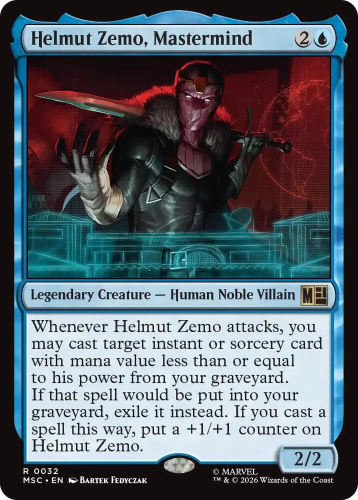 Helmut Zemo, Mastermind (Surge Foil) [Commander: Marvel Super Heroes] 32