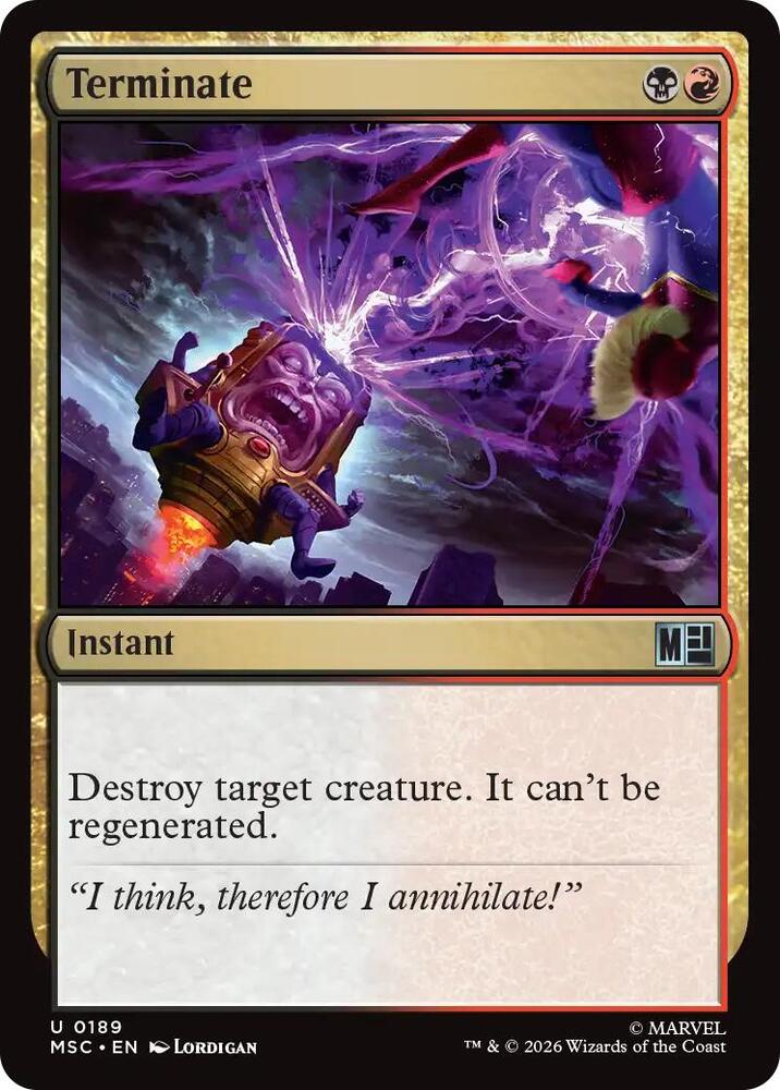 Terminate [Commander: Marvel Super Heroes] 189