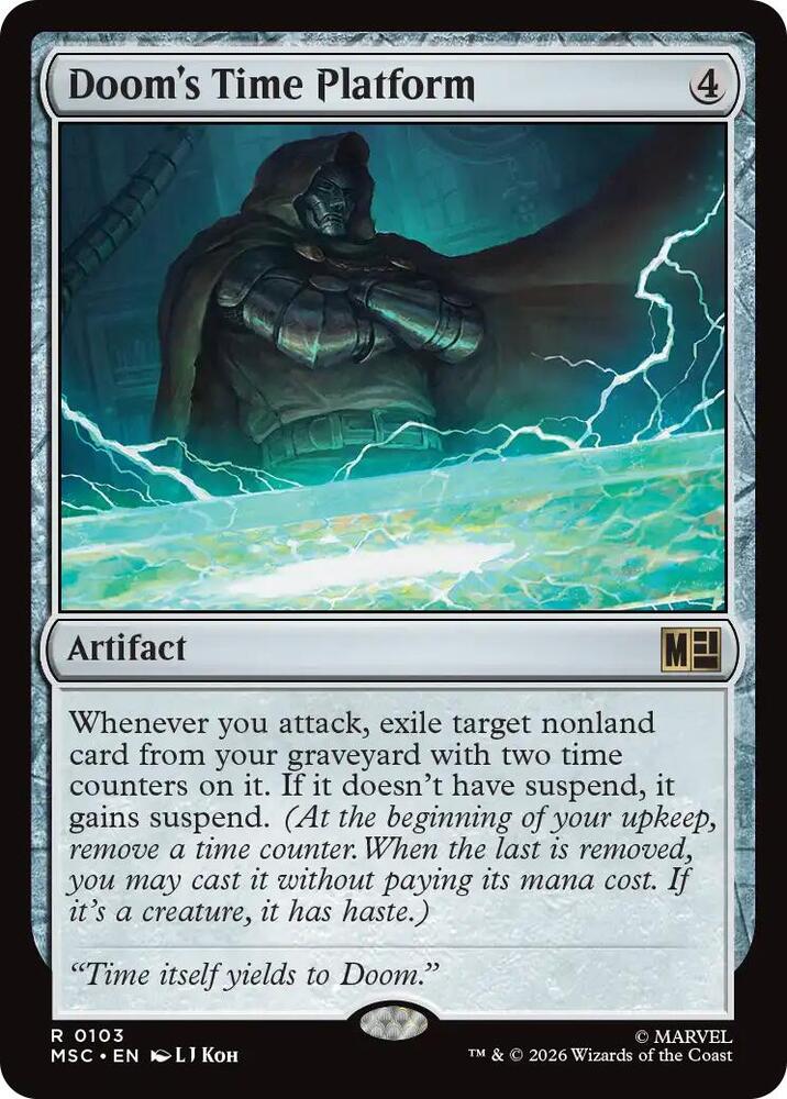 Doom's Time Platform (Surge Foil) [Commander: Marvel Super Heroes] 103