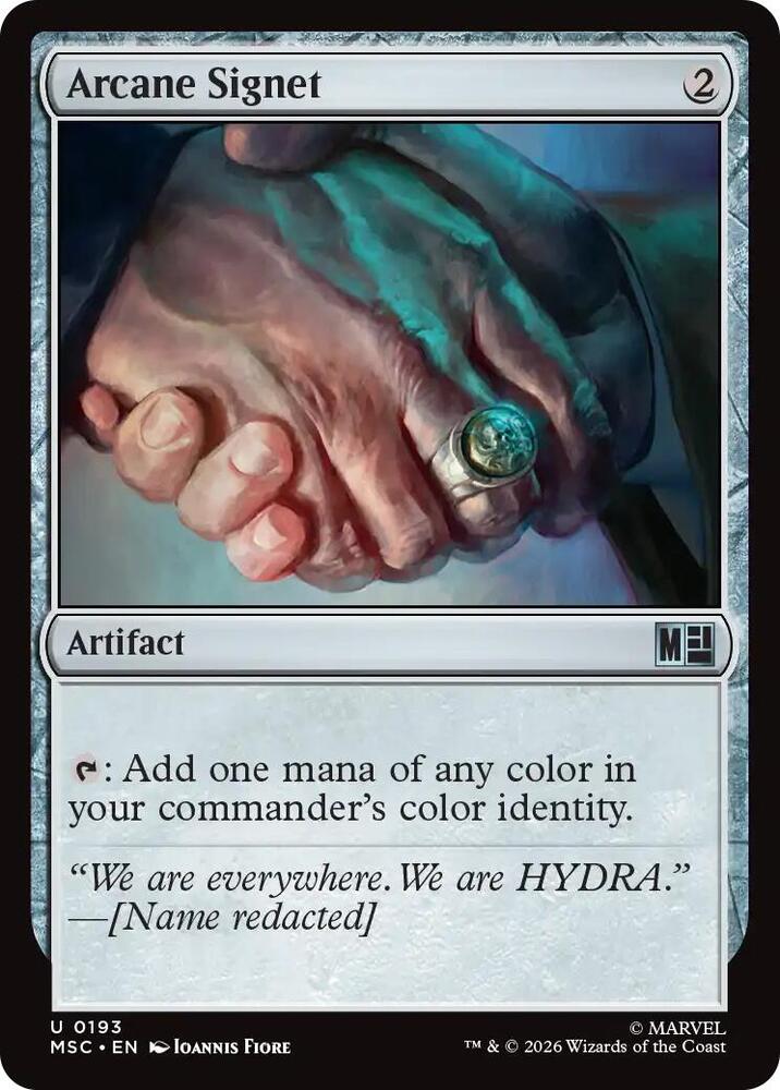 Arcane Signet (0193) (Surge Foil) [Commander: Marvel Super Heroes] 193
