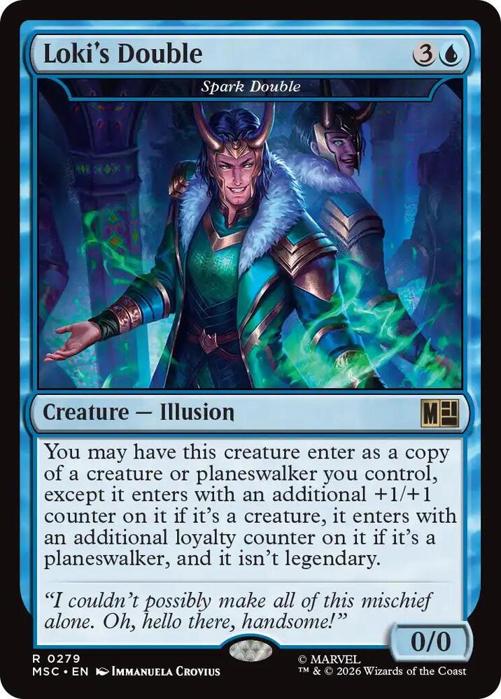 Loki's Double - Spark Double (Surge Foil) [Commander: Marvel Super Heroes] 279