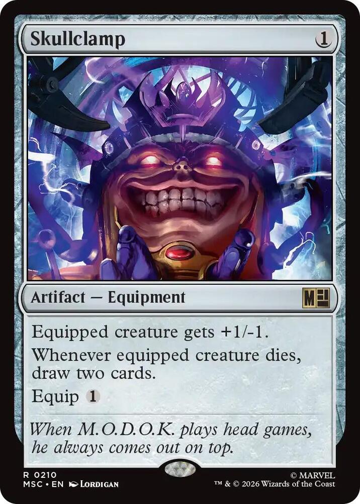 Skullclamp (Surge Foil) [Commander: Marvel Super Heroes] 210