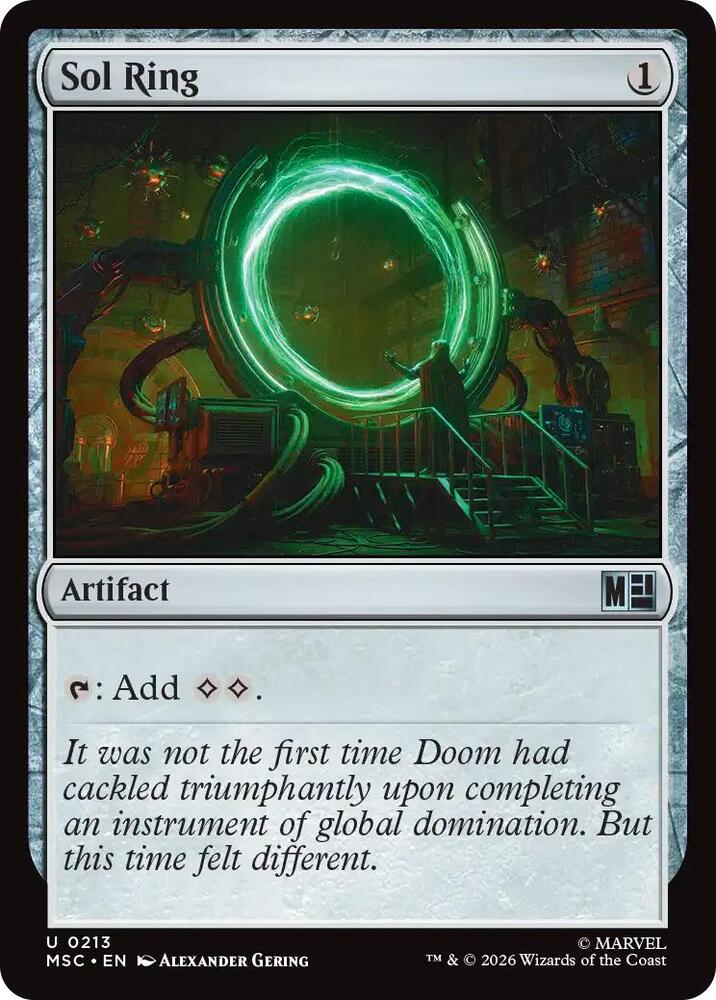 Sol Ring (0213) (Surge Foil) [Commander: Marvel Super Heroes] 213