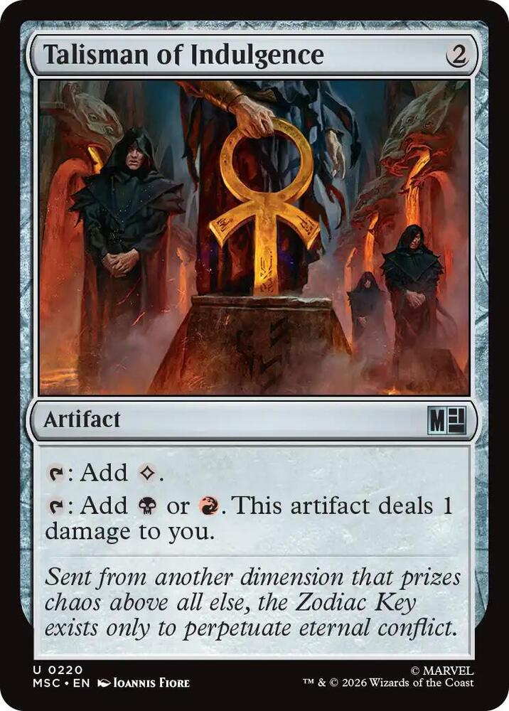 Talisman of Indulgence (Surge Foil) [Commander: Marvel Super Heroes] 220