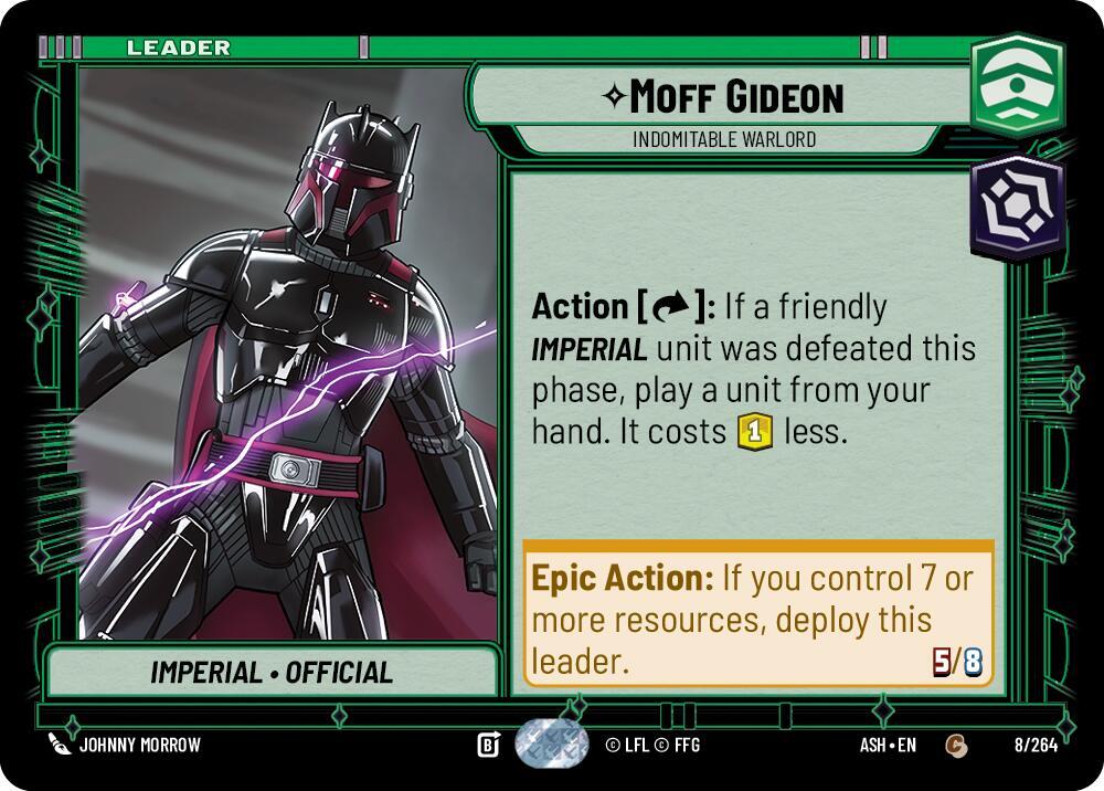 Moff Gideon - Indomitable Warlord [Ashes of the Empire] 8/264