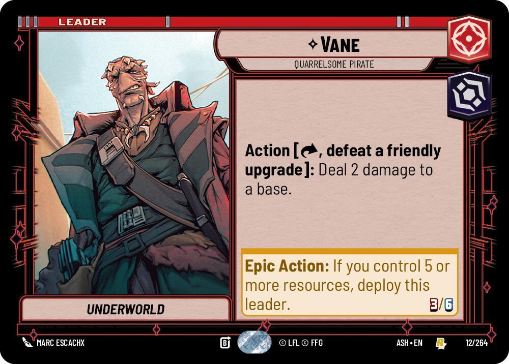 Vane - Quarrelsome Pirate [Ashes of the Empire] 12/264
