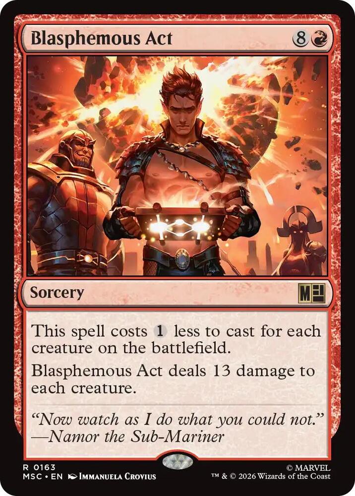 Blasphemous Act (Surge Foil) [Commander: Marvel Super Heroes] 163