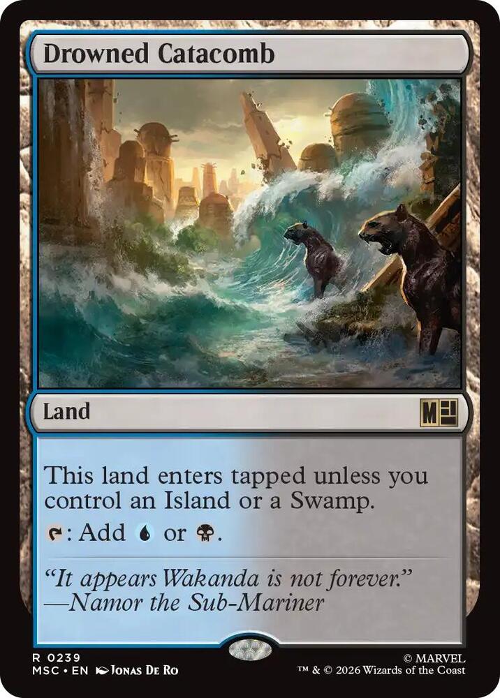Drowned Catacomb (Surge Foil) [Commander: Marvel Super Heroes] 239