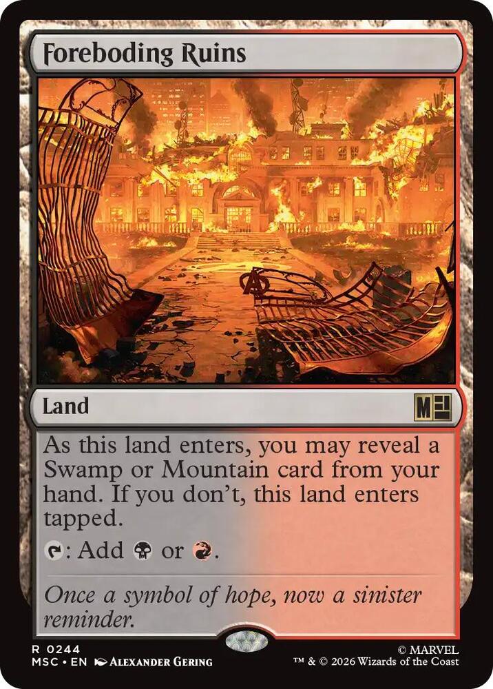 Foreboding Ruins [Commander: Marvel Super Heroes] 244